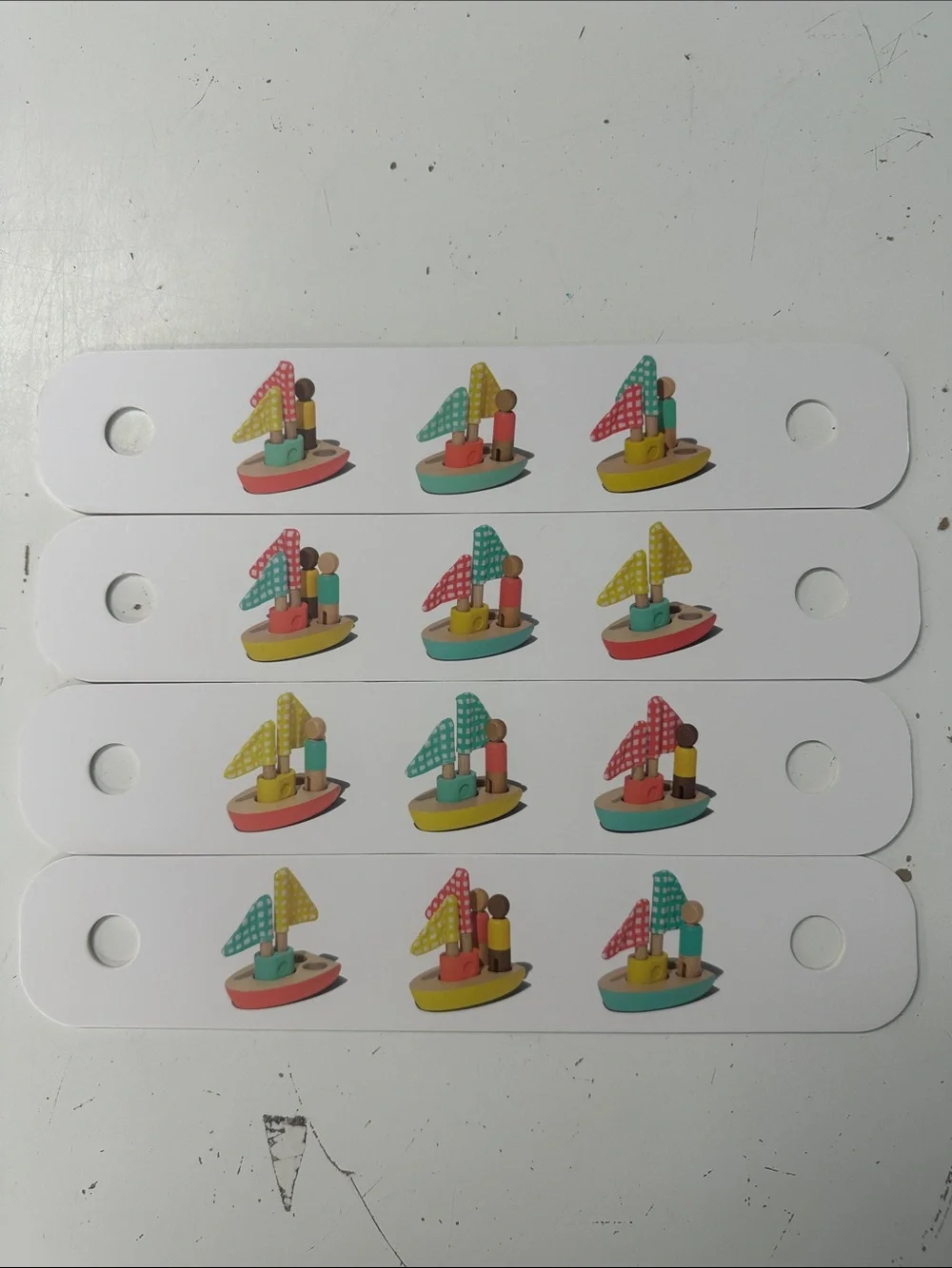 Lovevery pattern matching boats, and cards COMPLETE SET